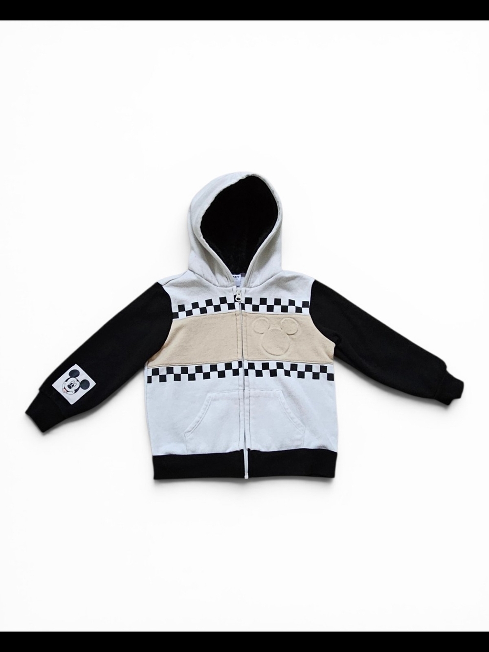 Disney Mickey & Friends Checkered Hoodie Jacket Toddler 5T